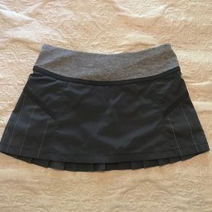 Gray Lululemon Pleated Tennis Skirt